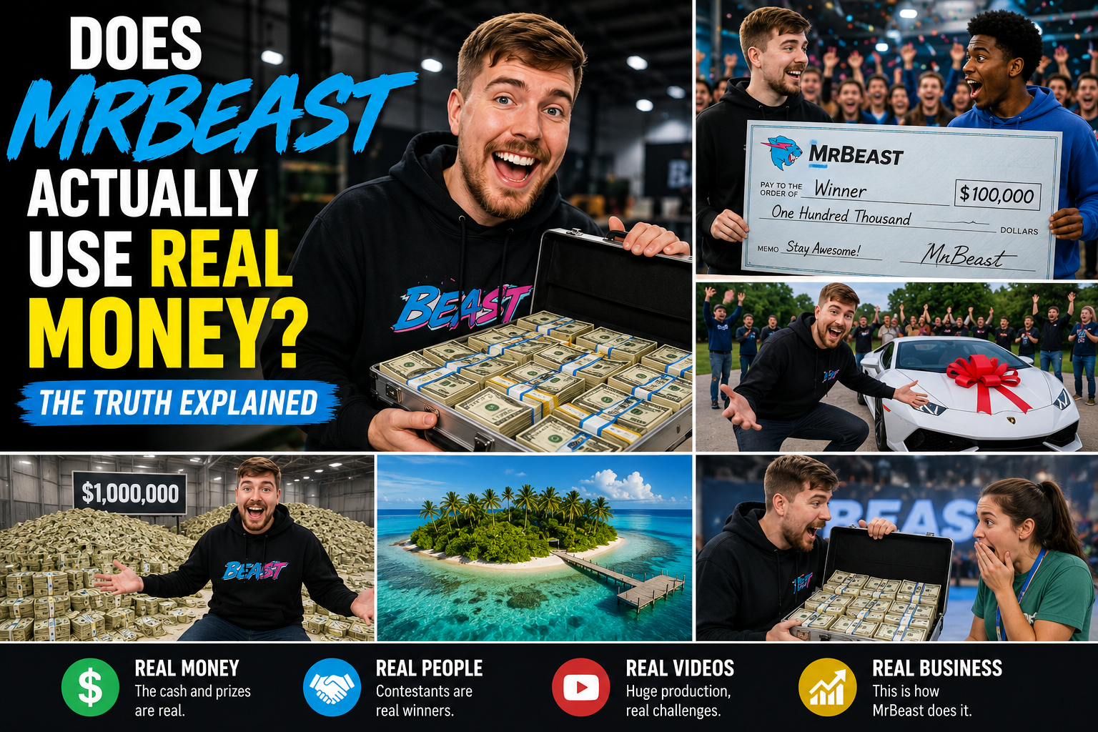 Does MrBeast Actually Use Real Money
