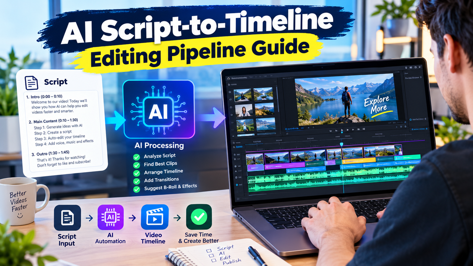 AI Script-to-Timeline Editing Pipeline Guide